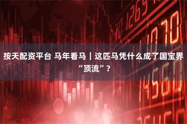 按天配资平台 马年看马｜这匹马凭什么成了国宝界“顶流”？